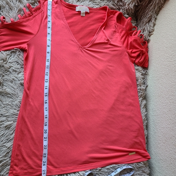 Michael Kors Strappy Cold Shoulder Top Size M - Picture 6 of 9